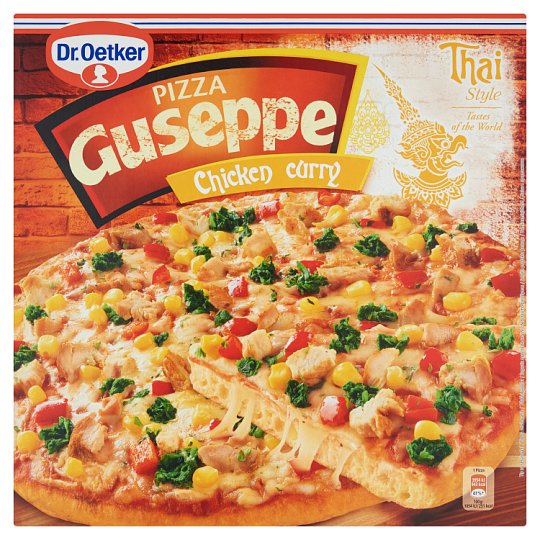 Dr. Oetker Guseppe QuickFrozen Pizza with Thai Chicken Masala and