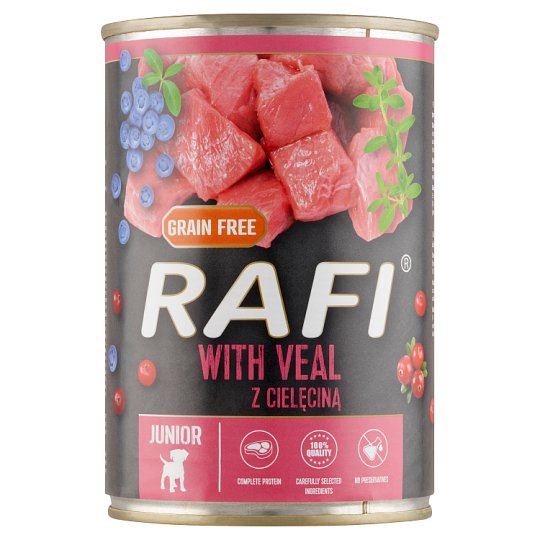 Rafi Complete Food for Junior Dogs of All Breeds with Veal 400 g