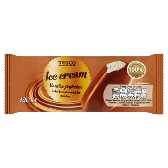 Tesco vanília jégkrém kakaós tejbevonóba mártva 120 ml