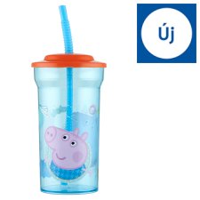 Stor Basic Clear Straw Tumbler Peppa Pig Core pohár 460 ml