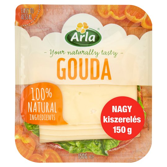 Arla Zsíros Félkemény Szeletelt Gouda Sajt 150 G Tesco Online Tesco Otthonról Tesco Doboz 