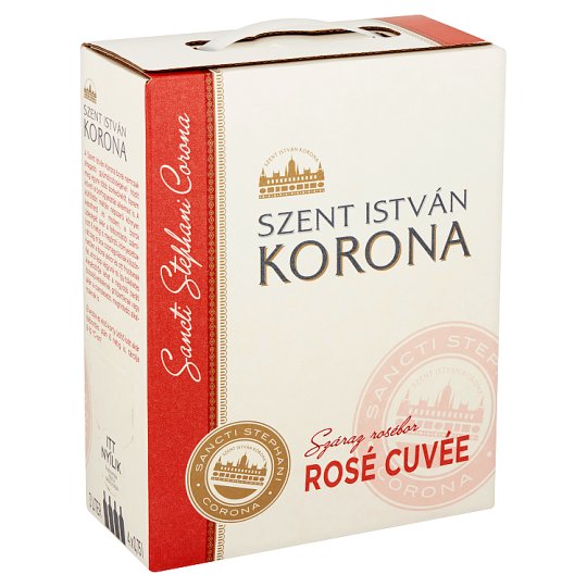 Szent István Korona Dunántúli Rosé Cuvée száraz rosébor 12,5% 3 l