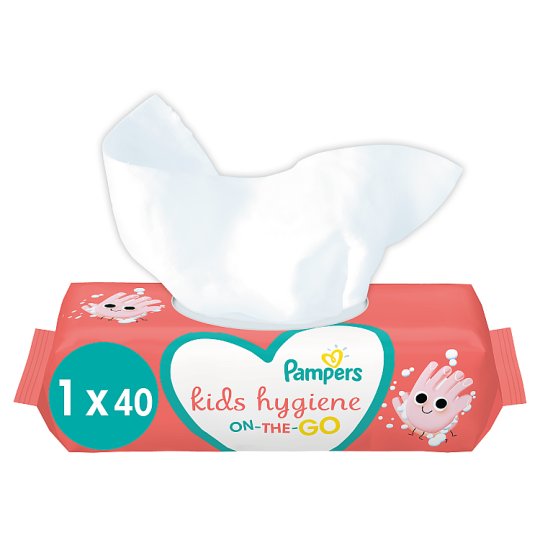 Pampers Kids Hygiene On-The-Go Törlőkendő, 1 Csomag = 40 db