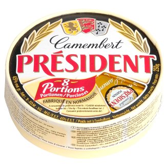Président Camembert L'Original fehér nemespenésszel érlelt zsíros lágy sajt 250 g