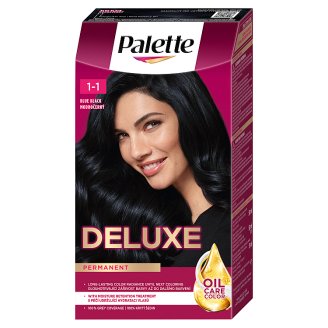Schwarzkopf Palette Deluxe Oil-Care Color 909 Kékesfekete tartós hajfesték