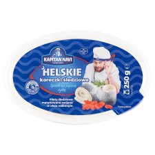 Kapitan Navi Marinated Herring Fillet Rolls in Vegetable Oil Helski Style 250 g