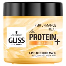 Gliss 4 az 1-ben protein hajpakolás shea vajjal sérült hajra