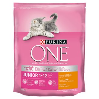 Purina One Junior csirkében gazdag száraz macskaeledel 1-12 hónapos korig 800 g