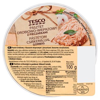 Tesco gombás pástétom csirkemájjal 100 g