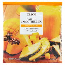 Tesco Exotic Smoothie Mix gyorsfagyasztott gyümölcskeverék turmixok készítéséhez 450 g