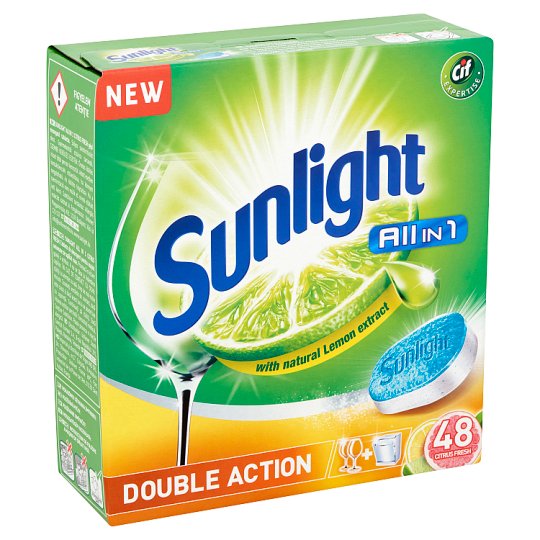 SUNLIGHT All in One Gépi Mosogatótabletta Citrusos 48 db