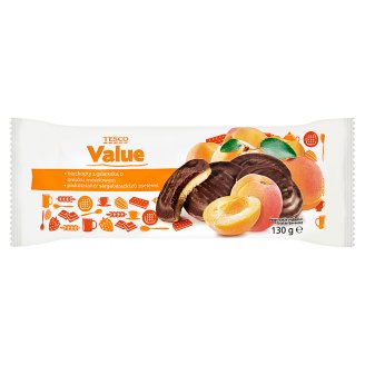 Tesco Value piskótatallér sárgabarackízű zselével 130 g