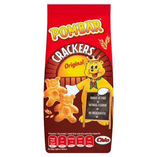 Pom-Bär Crackers Original sós kréker 90 g