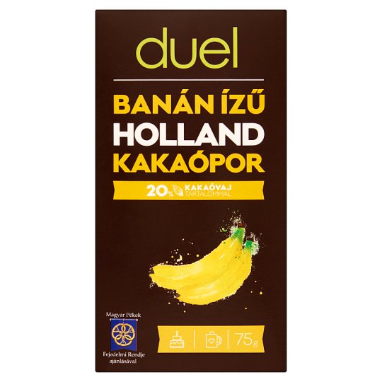 Duel banán ízű holland kakaópor 75 g