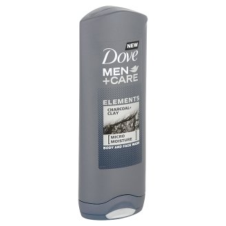 Dove Men+Care Elements Charcoal+Clay tusfürdő testre és arcra 250 ml