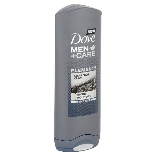 Dove Men+Care Elements Charcoal+Clay tusfürdő testre és arcra 250 ml
