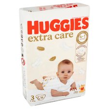 Huggies Extra Care 3 6-10 kg eldobható pelenkák 72 db