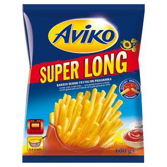 Aviko elősütött, gyorsfagyasztott extra vékony és hosszú szalmaburgonya sütőbe 600 g