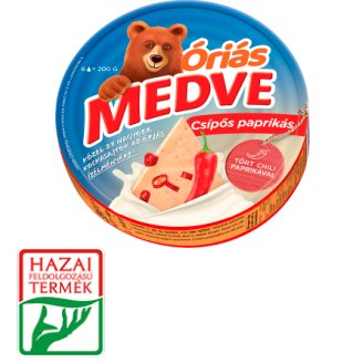 Medve csípős paprikás kenhető félzsíros ömlesztett sajt 6 db 200 g