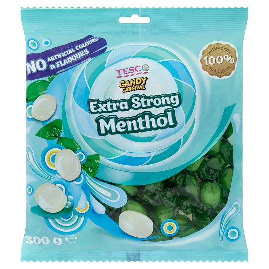 Tesco Candy Carnival Candies with Menthol and Eucalyptus Oil 300 g