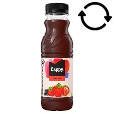 Cappy Strawberry Mix Fruit Drink with Fruit Juice and Fruit Puree with Sugar and Sweetener 330 ml