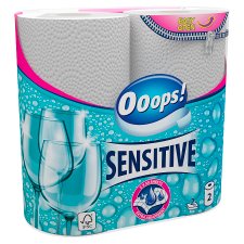 Ooops! Sensitive Kitchen Towels 2 Ply 2 Rolls