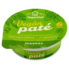VeganChef Vegán Paté Vegetable Spread with Pieces of Vegetable and Asparagus 110 g
