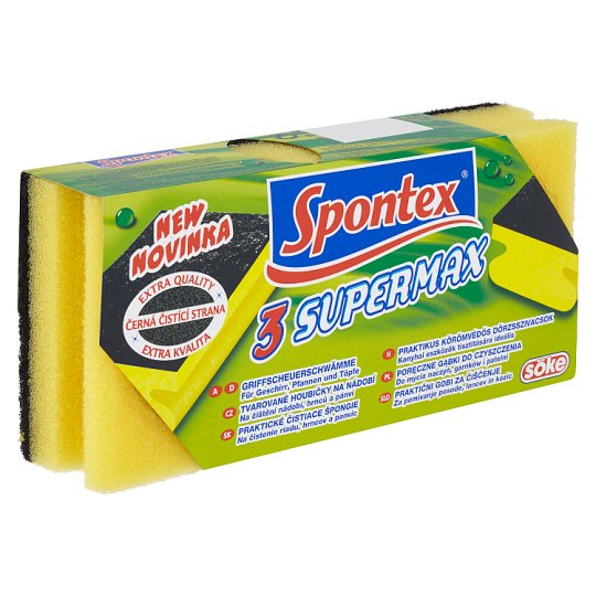 Spontex 3 Super Max sponge shaped large 3 pieces - VMD parfumerie - drogerie