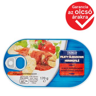 Tesco heringfilé paradicsomos szószban 170 g