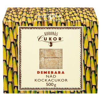 Koronás Cukor demerara nád kockacukor 500 g