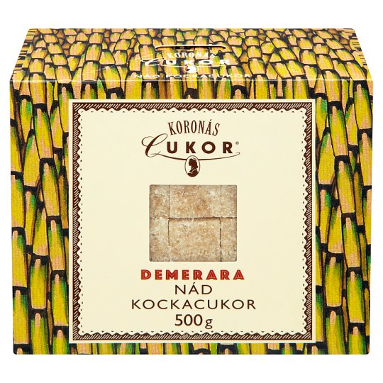 Koronás Cukor demerara nád kockacukor 500 g