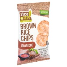RiceUp! Eat Smart Brown Whole Grain Rice Chips with Barbecue Flavour 60 g