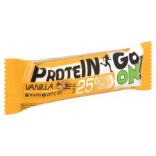 Protein Go On! fehérje-tartalmú vanília ízű szelet inulinnal és tejcsokoládéval 50 g