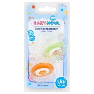 Baby-Nova csepp alakú szilikon játszócumi 0-18+ hónapos korig 2 db