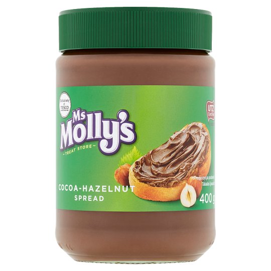 Ms Molly's kakaós-mogyorós kenhető krém 400 g