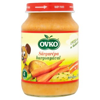 Ovko gluténmentes sárgarépa burgonyával bébiétel 4 hónapos kortól 190 g