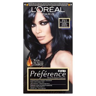 L'Oréal Paris Préférence P12 intenzív kékesfekete prémium ultra-ellenálló hajfesték