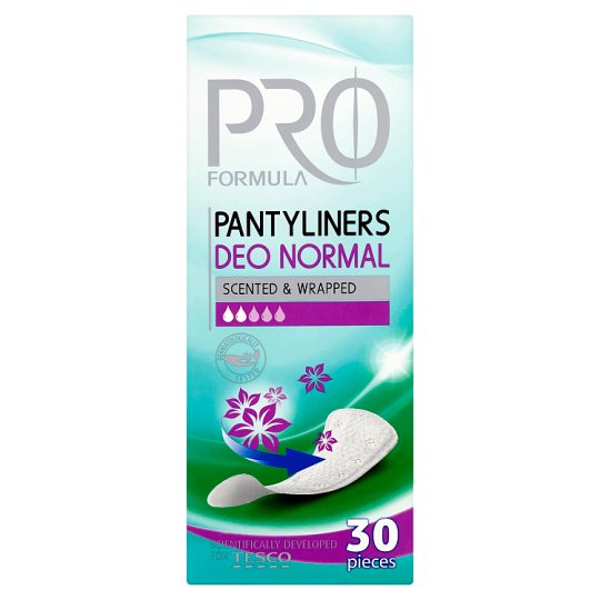 Tesco Pro Formula Deo Normal Pantyliners 30 pcs Tesco Online, Tesco