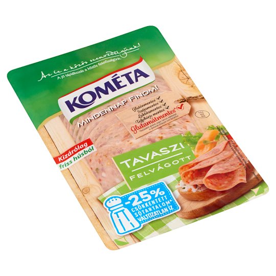 Kométa Mindennap finom! szeletelt tavaszi felvágott 125 g