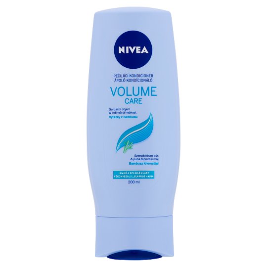 NIVEA Volume Care ápoló kondícionáló balzsam bambusz kivonattal vékonyszálú, lelapuló hajra 200 ml