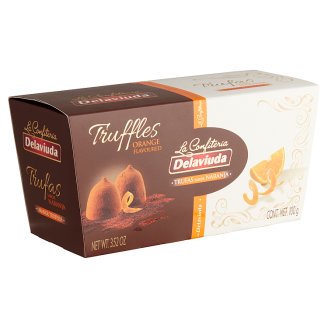 Delaviuda narancs ízesítésű trüffel 100 g