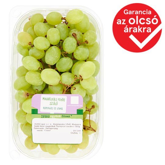 Tesco Seedless White Grapes 500 g
