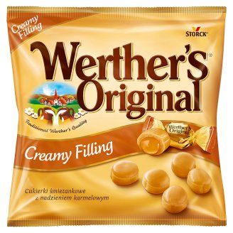 Werther's Original tejszínes cukorka karamellkrémmel töltve 80 g