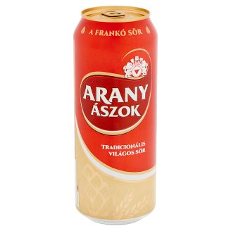 Arany Ászok tradicionális világos sör 4,3% 0,5 l
