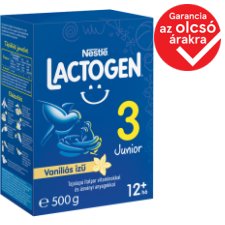 Lactogen 3 Junior Vaníliás ízű Tejalapú italpor vitaminokkal és ásványi anyagokkal 12 hó+ 500 g