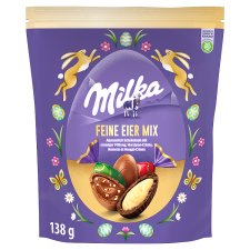 Milka alpesi tej felhasználásával készült töltött tejcsokoládé válogatás 15 db 138 g 