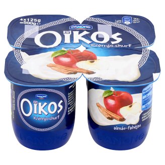Danone Oikos Görög almás-fahéjas élőflórás krémjoghurt 4 x 125 g