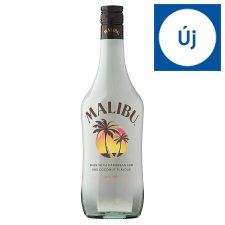 Malibu kókusz ízesítésű rum alapú likőr 21% 0,7 l