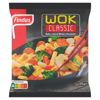 Findus Wok Classic gyorsfagyasztott enyhén fűszerezett wok zöldségkeverék 325 g