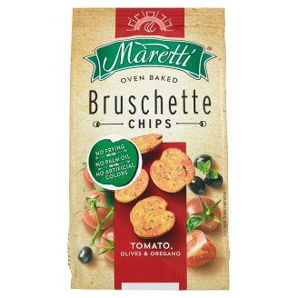 Maretti Bruschette paradicsom, olíva és oregáno ízesítésű pirított kenyérkarikák 70 g